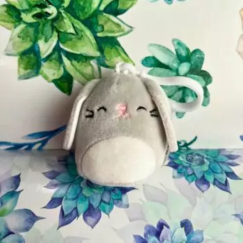 mini squishmallow blake on flower sheet