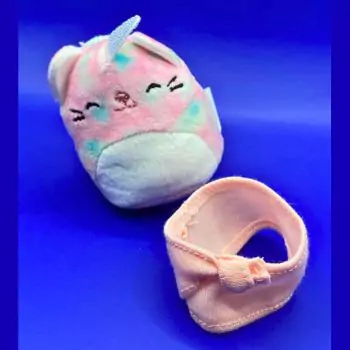 mini squishmallow galeria with pink dress