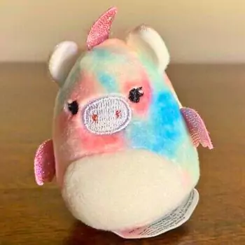 mini squishmallow jamie on table