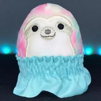 mini squishmallow taylor in sky blue dress