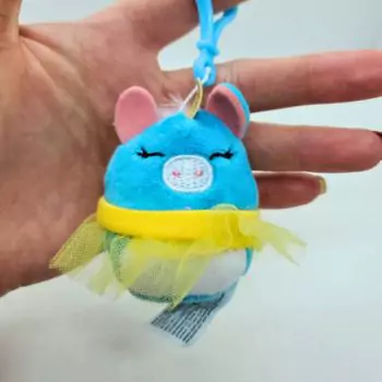 mini squishmallow keyana in hand finger