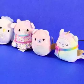 squishville mischa with other tiny squishmallows